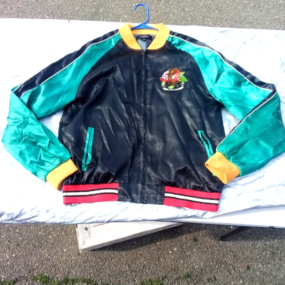 Satin colbra jacket